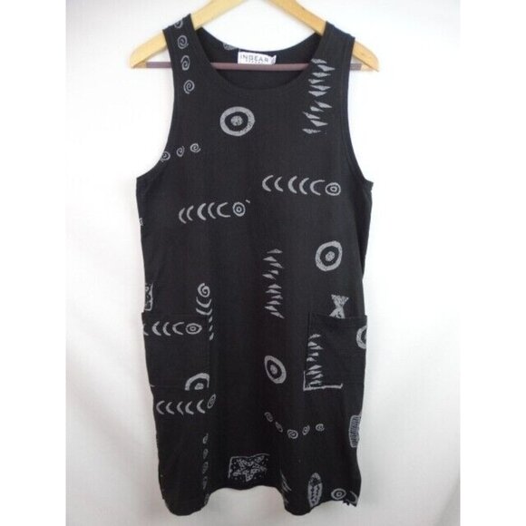 ingear Resort Dress Womens Size Medium Black Fish Sleeveless Swim Cover Up Dress - Picture 1 of 8